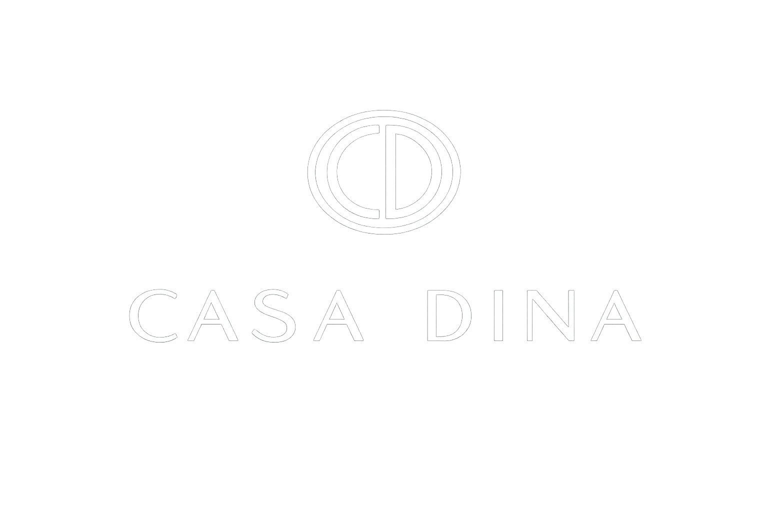 Logo casa dina blanc
